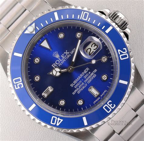 rolex submariner bleue et or|rolex submariner oyster steel.